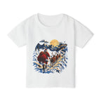 Toddler T-Shirt — Santa and Reindeer Winter Scene Holiday Tee