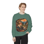 Vintage Bunny Mechanics Sweatshirt — Retro Woodland Motorcycle Crewneck