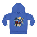 Toddler Hoodie - Santa Sleigh Winter Scene Pullover Christmas Special