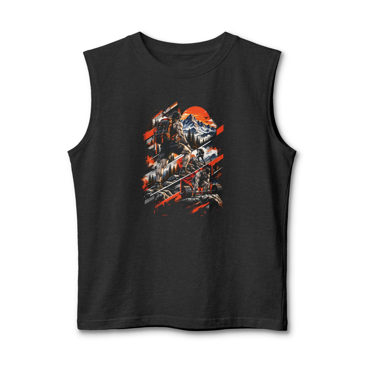 Mountain Adventure Graphic Muscle Tank