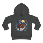 Toddler Hoodie - Santa Sleigh Winter Scene Pullover Christmas Special