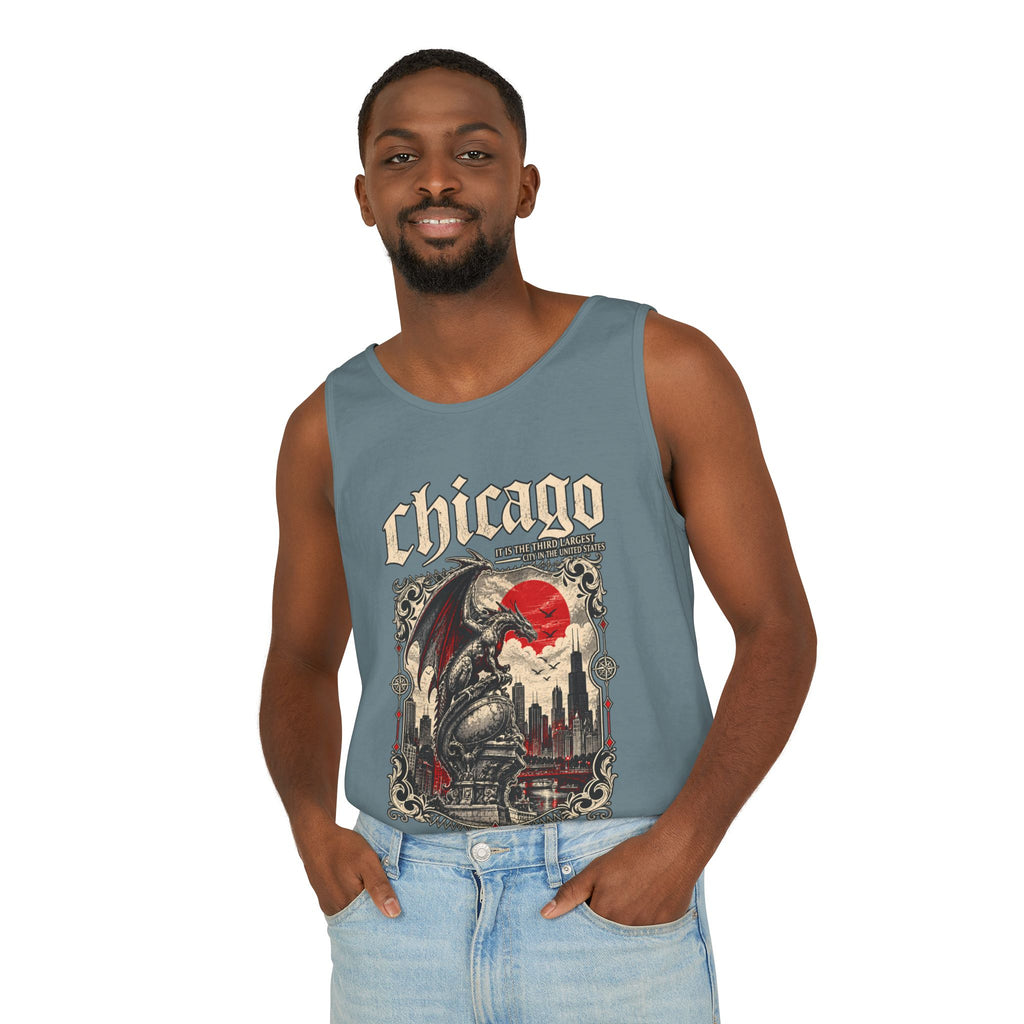 Chicago Vintage Gothic Graphic Tank Top