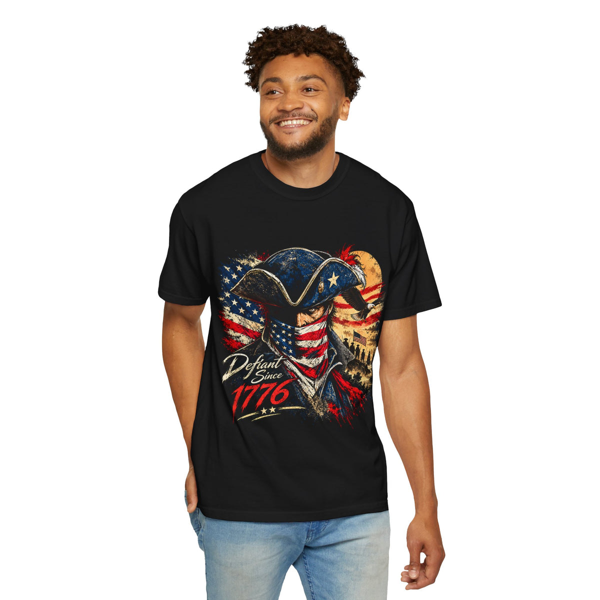 1776 American Revolution Patriotic Graphic T-Shirt