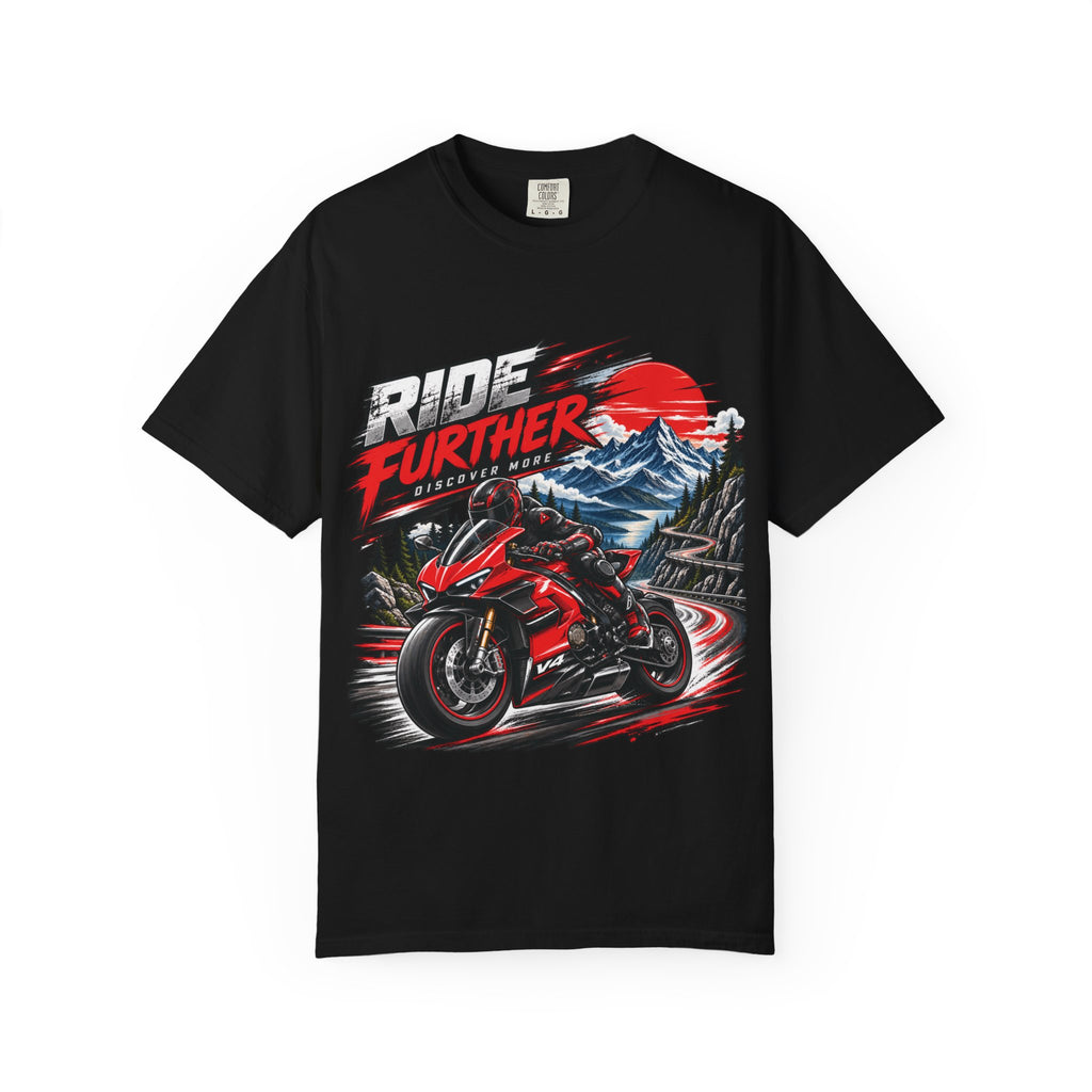 Ride Further Motorcycle Adventure T-Shirt