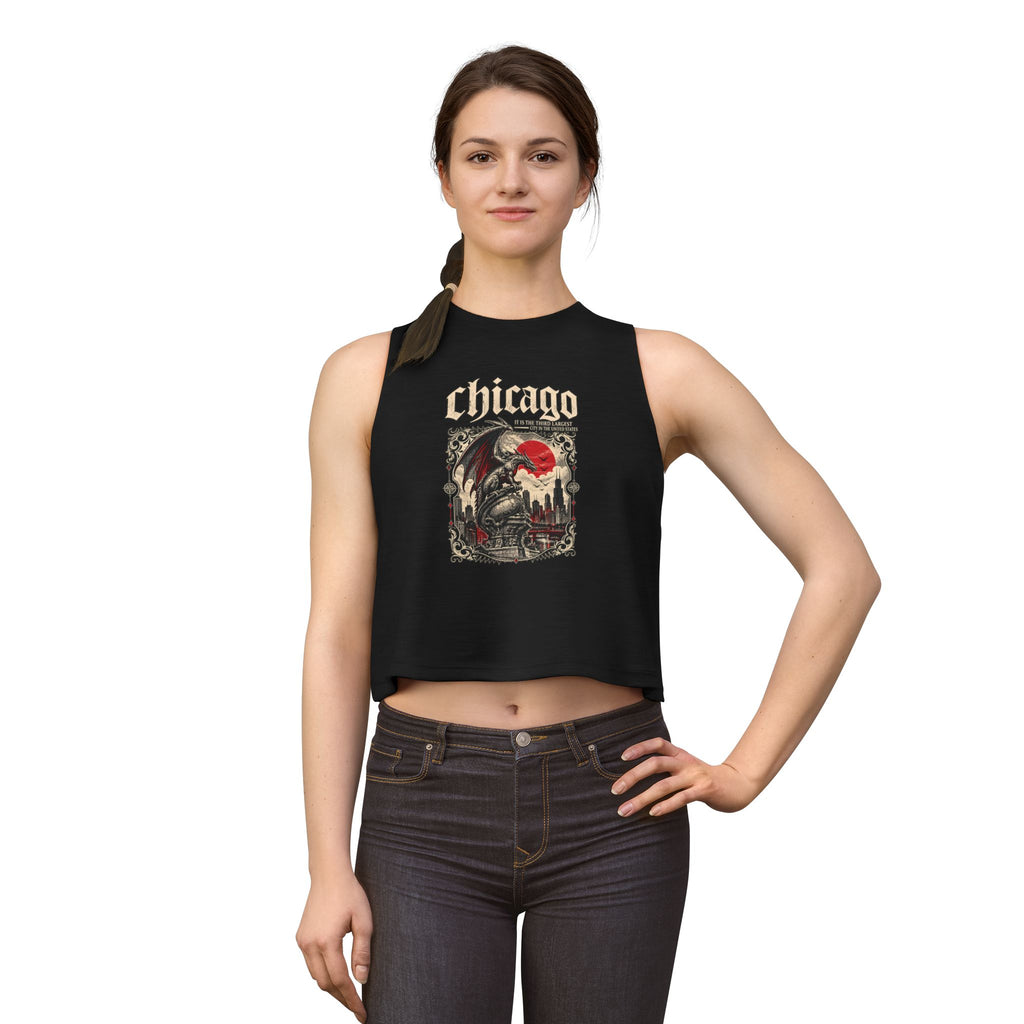 Women's Chicago Gothic Graphic Crop Top