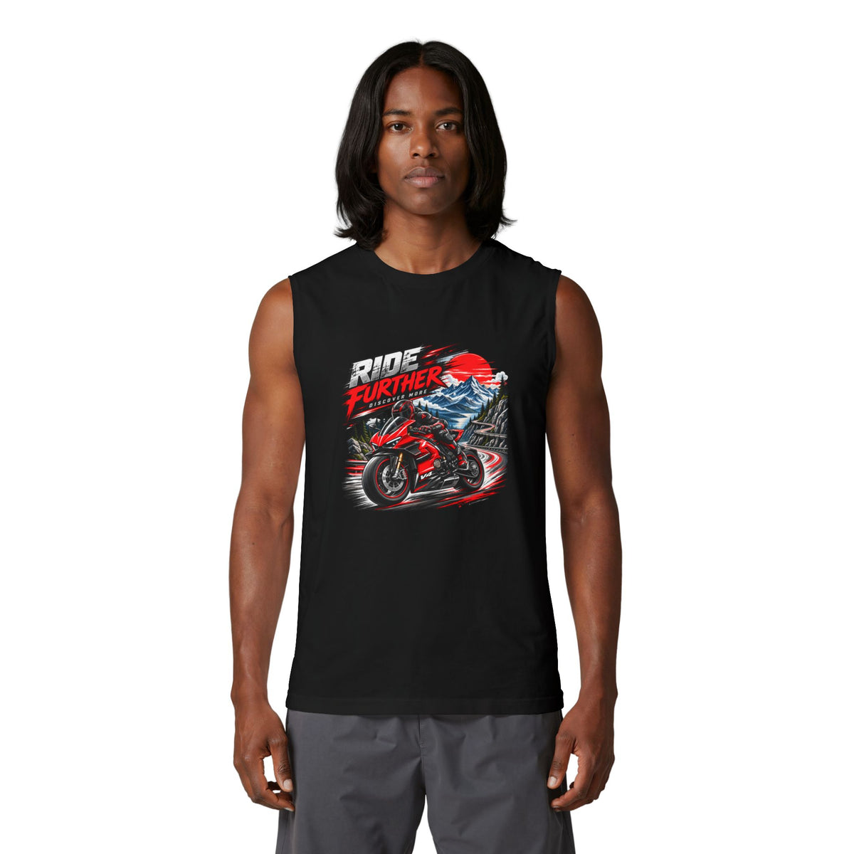 Ride Further Motorcycle Muscle Tank