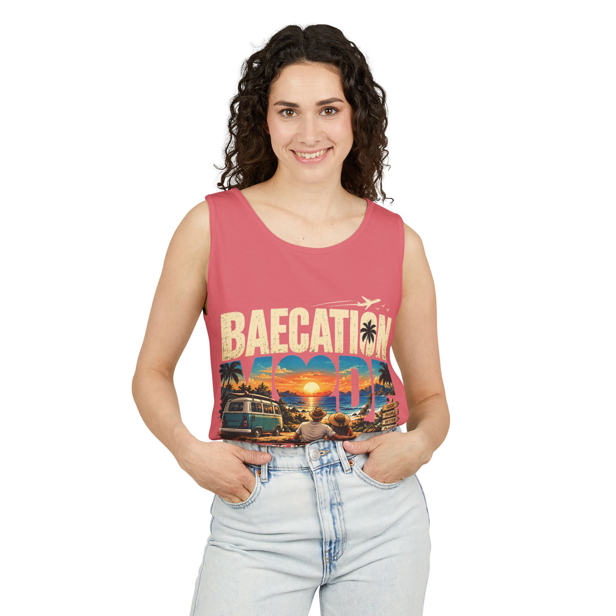Baecation “It’s the Journey” Tropical Vacation Tank Top