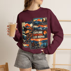 Explore Further Live Deeper Mountain Adventure Sweatshirt
