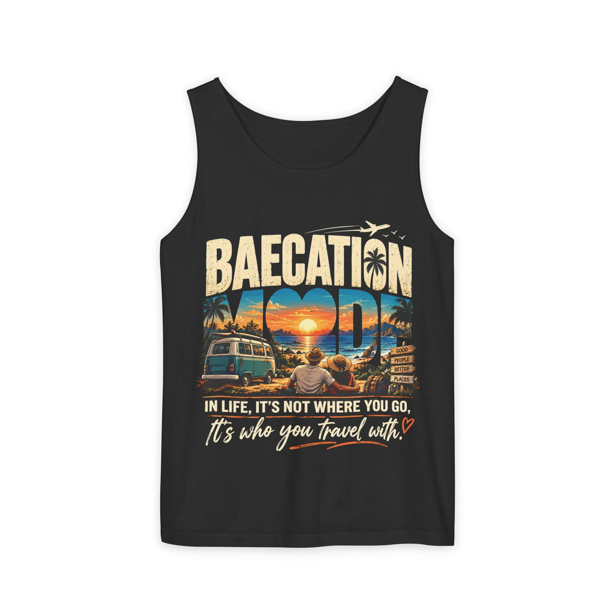 Baecation “It’s the Journey” Tropical Vacation Tank Top