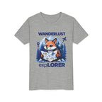Youth Tee — Wanderlust Explorer Fox Map Travel Shirt