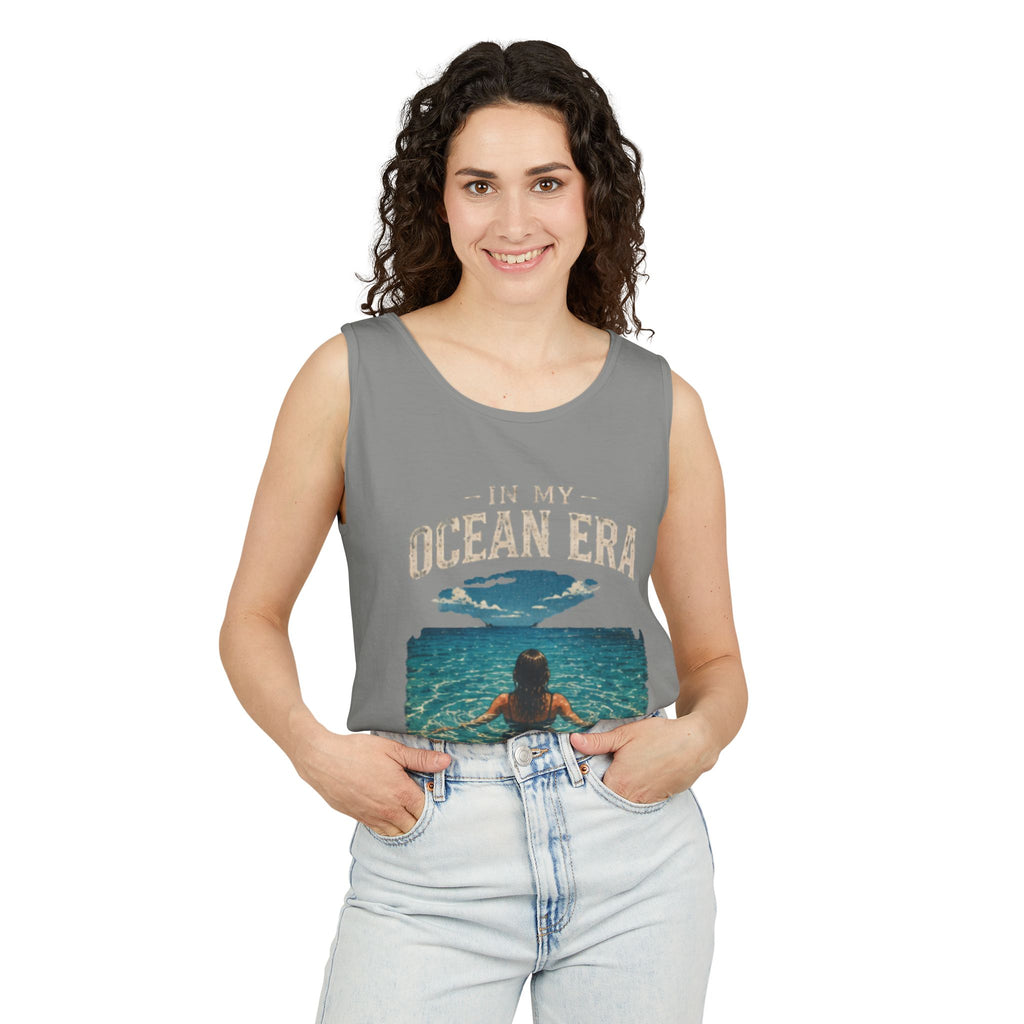 Ocean Era Tank Top — "In My Ocean Era" Beach Vibes Swim Graphic Tank
