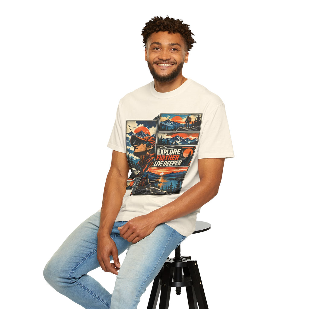 Explore Further Live Deeper Adventure Graphic T-Shirt
