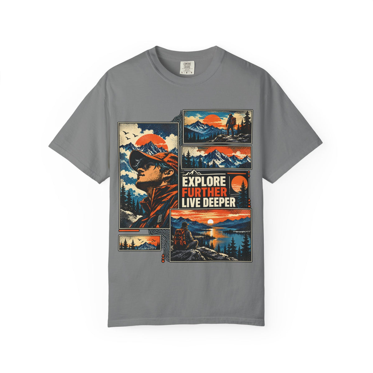 Explore Further Live Deeper Adventure Graphic T-Shirt