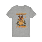 Wanderlust Explorer Youth Tee — Deer Map Adventure Kids T‑Shirt
