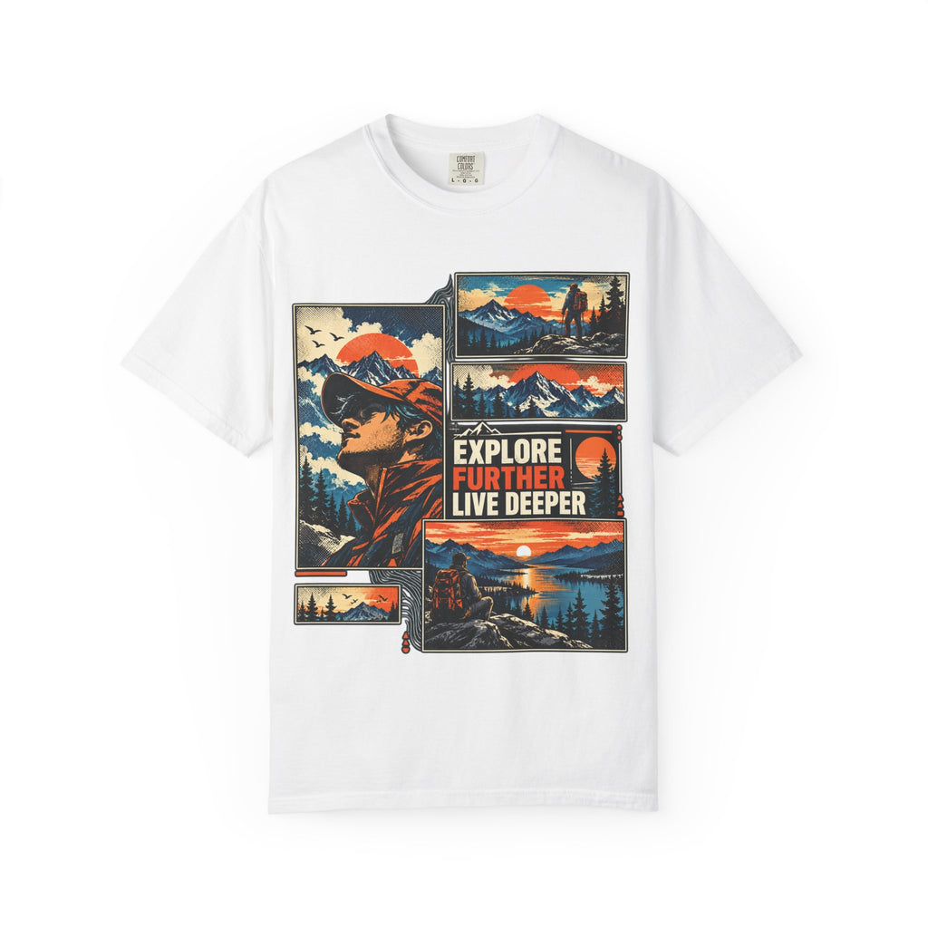 Explore Further Live Deeper Adventure Graphic T-Shirt
