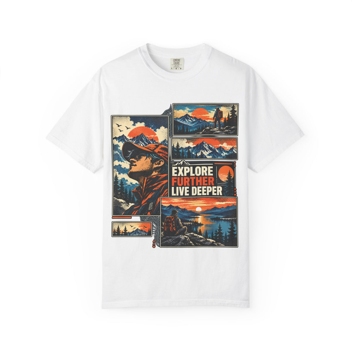 Explore Further Live Deeper Adventure Graphic T-Shirt