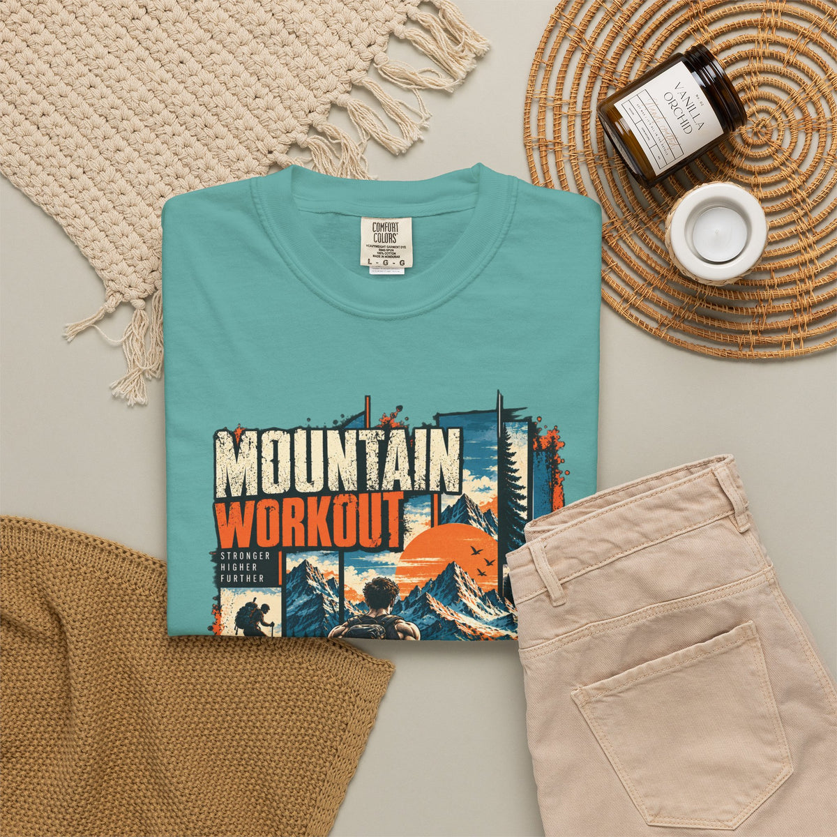 Mountain Workout Graphic T-Shirt