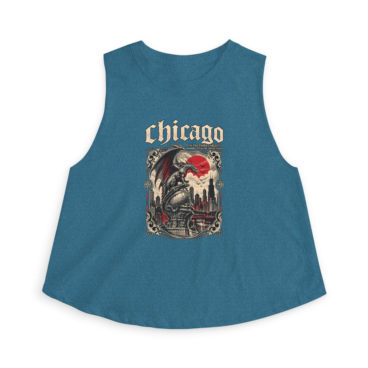 Women's Chicago Gothic Graphic Crop Top