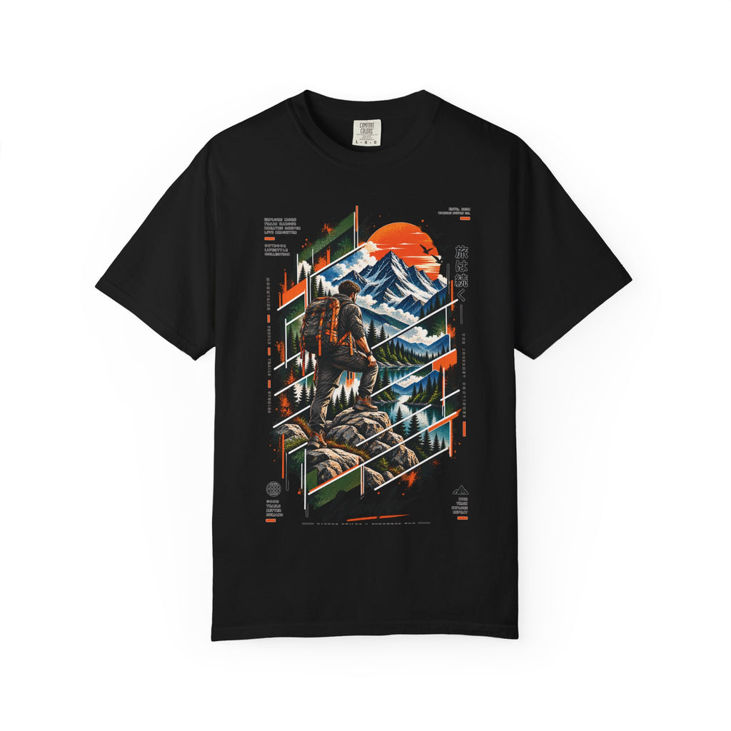 Wanderer Mountain Adventure Graphic T-Shirt