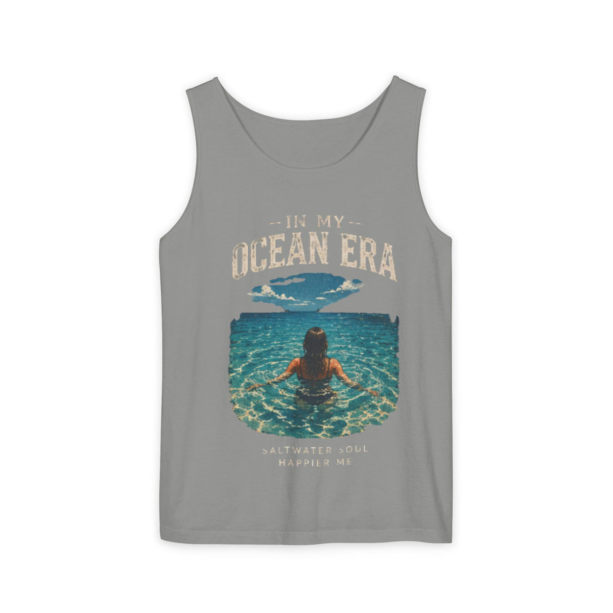 Ocean Era Tank Top — "In My Ocean Era" Beach Vibes Swim Graphic Tank