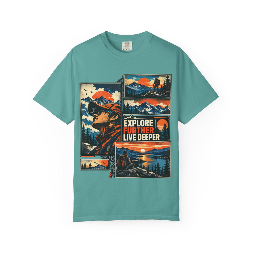 Explore Further Live Deeper Adventure Graphic T-Shirt