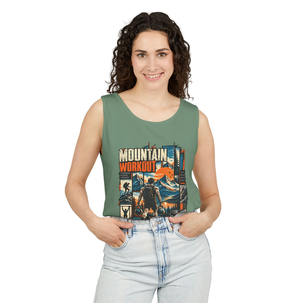Mountain Workout Graphic Tank Top