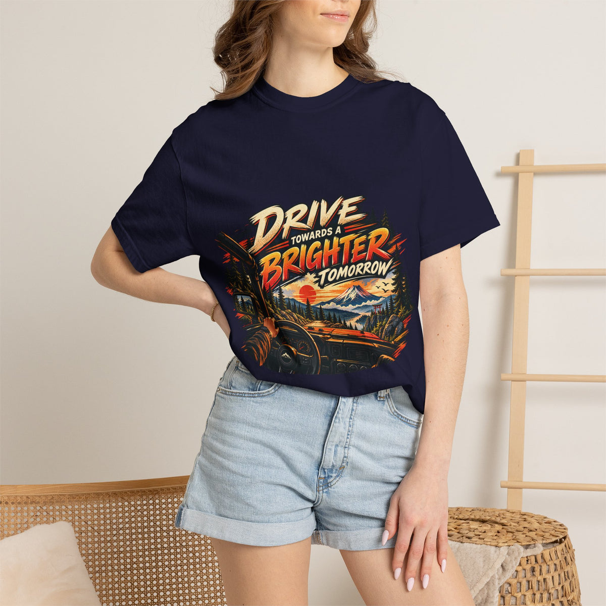 Drive Towards a Brighter Tomorrow Road Trip T-Shirt