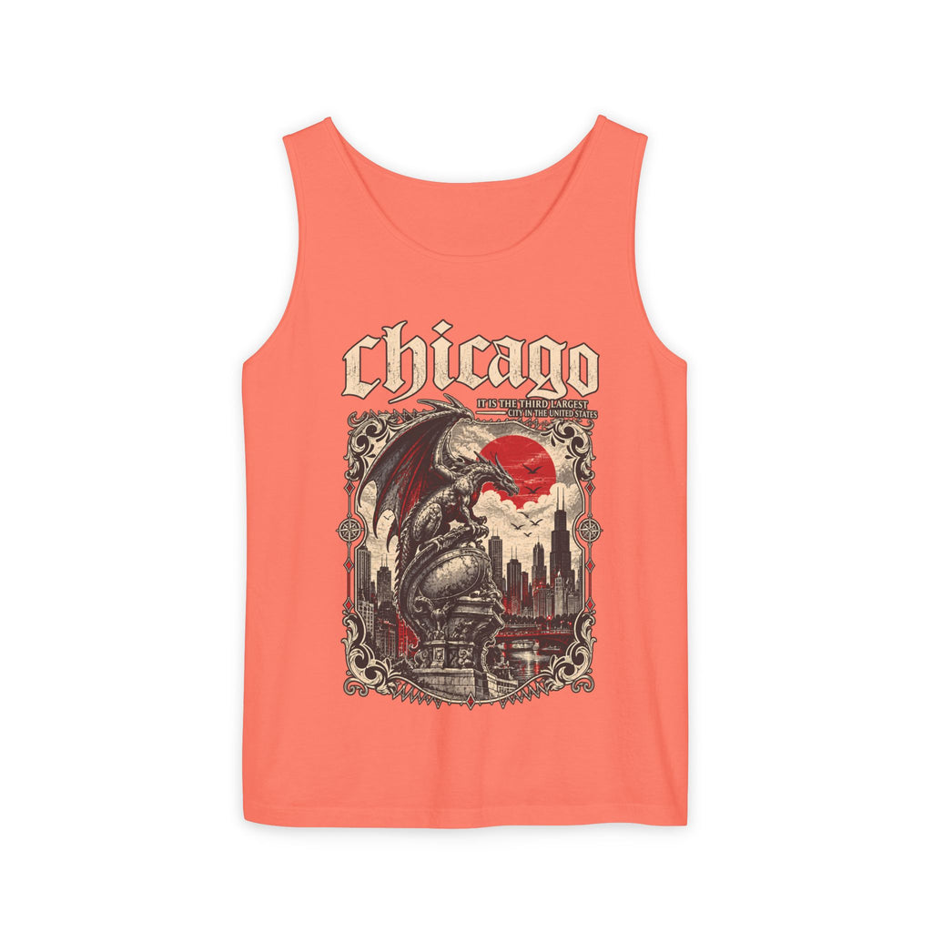 Chicago Gothic Skyline Graphic Tank Top