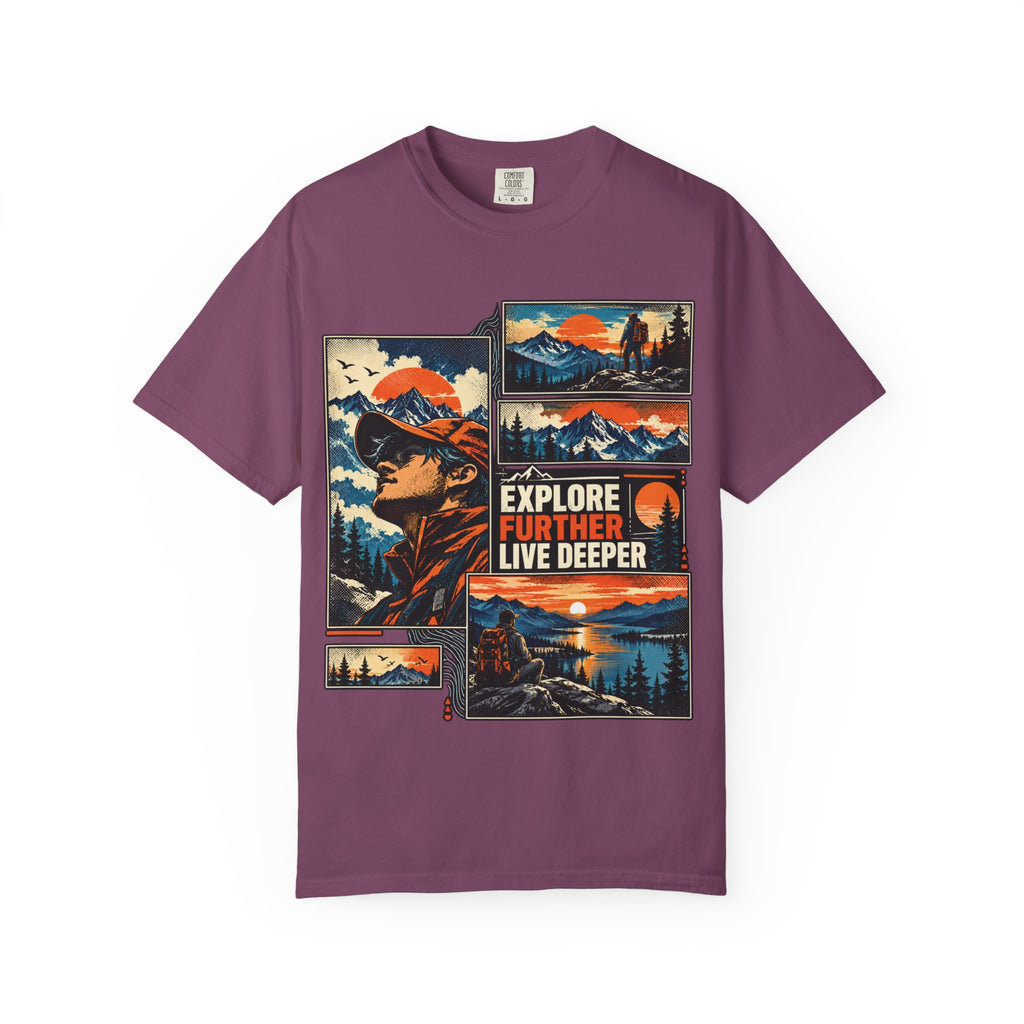 Explore Further Live Deeper Adventure Graphic T-Shirt