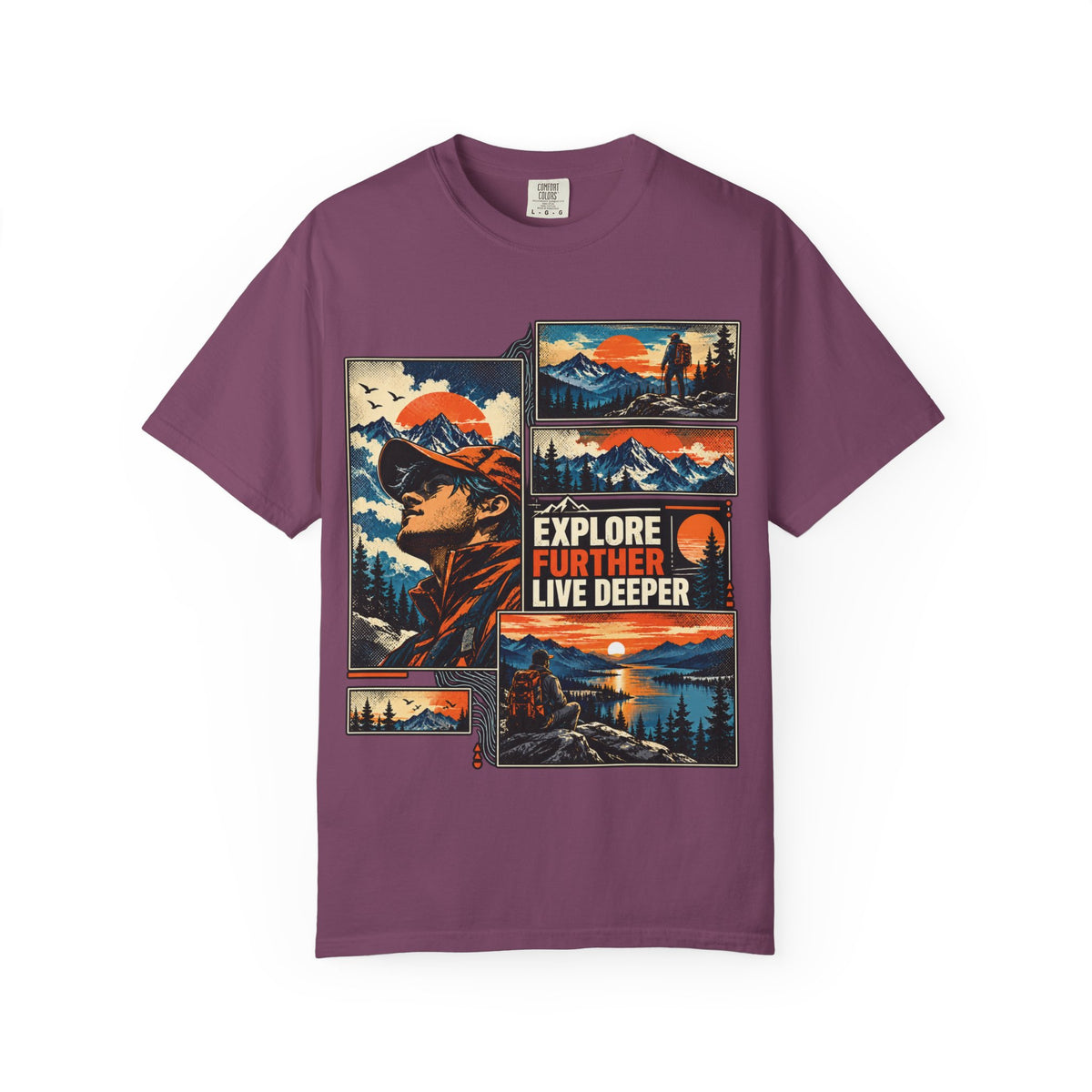 Explore Further Live Deeper Adventure Graphic T-Shirt