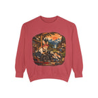 Vintage Bunny Mechanics Sweatshirt — Retro Woodland Motorcycle Crewneck
