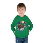 Toddler Hoodie - Santa Sleigh Winter Scene Pullover Christmas Special