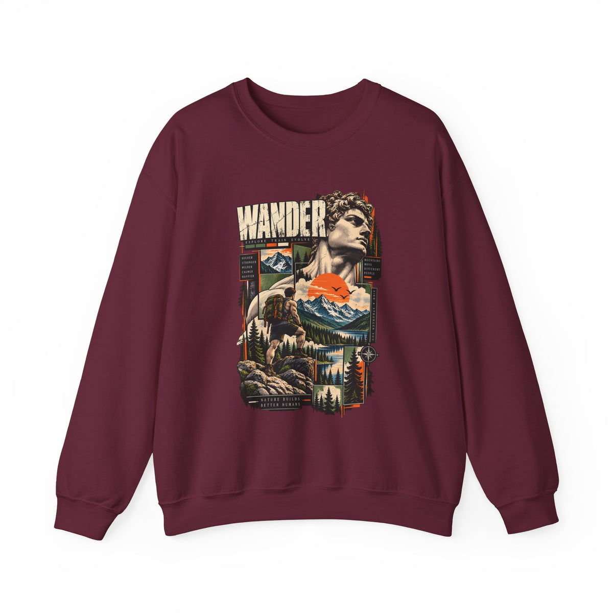 Wander Mountain Adventure Crewneck Sweatshirt