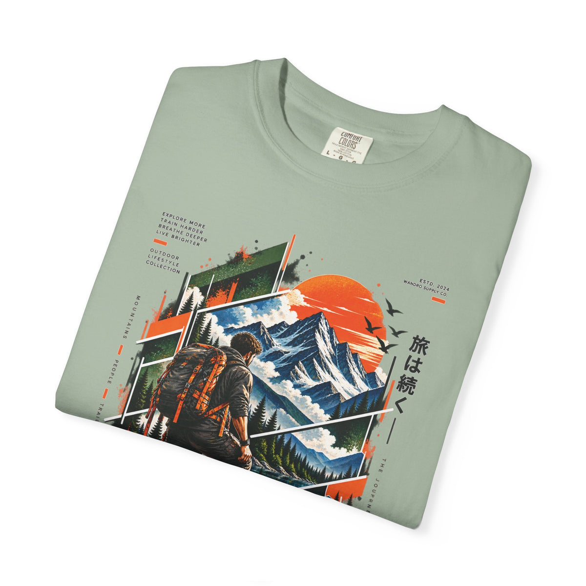 Wanderer Mountain Adventure Graphic T-Shirt