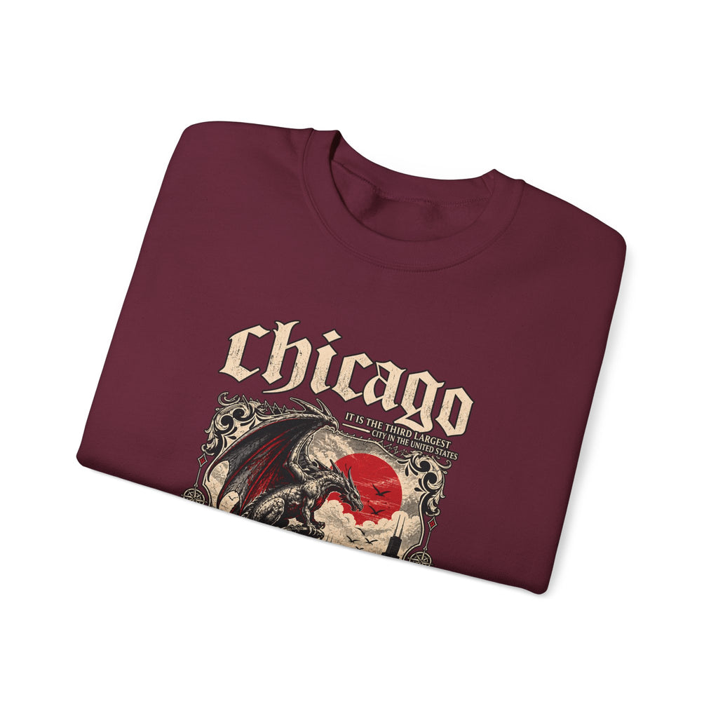 Chicago Gothic Skull Crewneck Sweatshirt