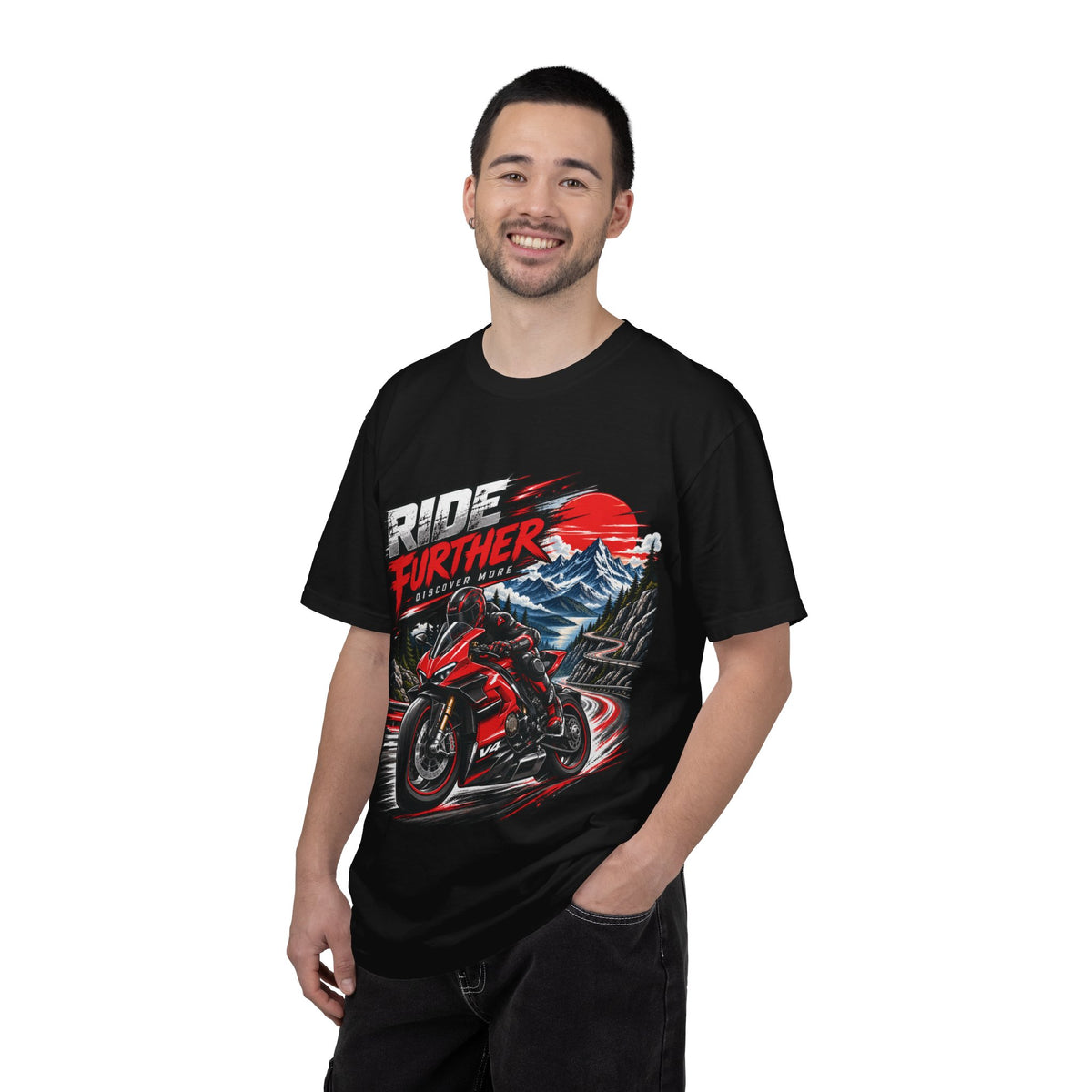 Ride Further Motorcycle Adventure T-Shirt
