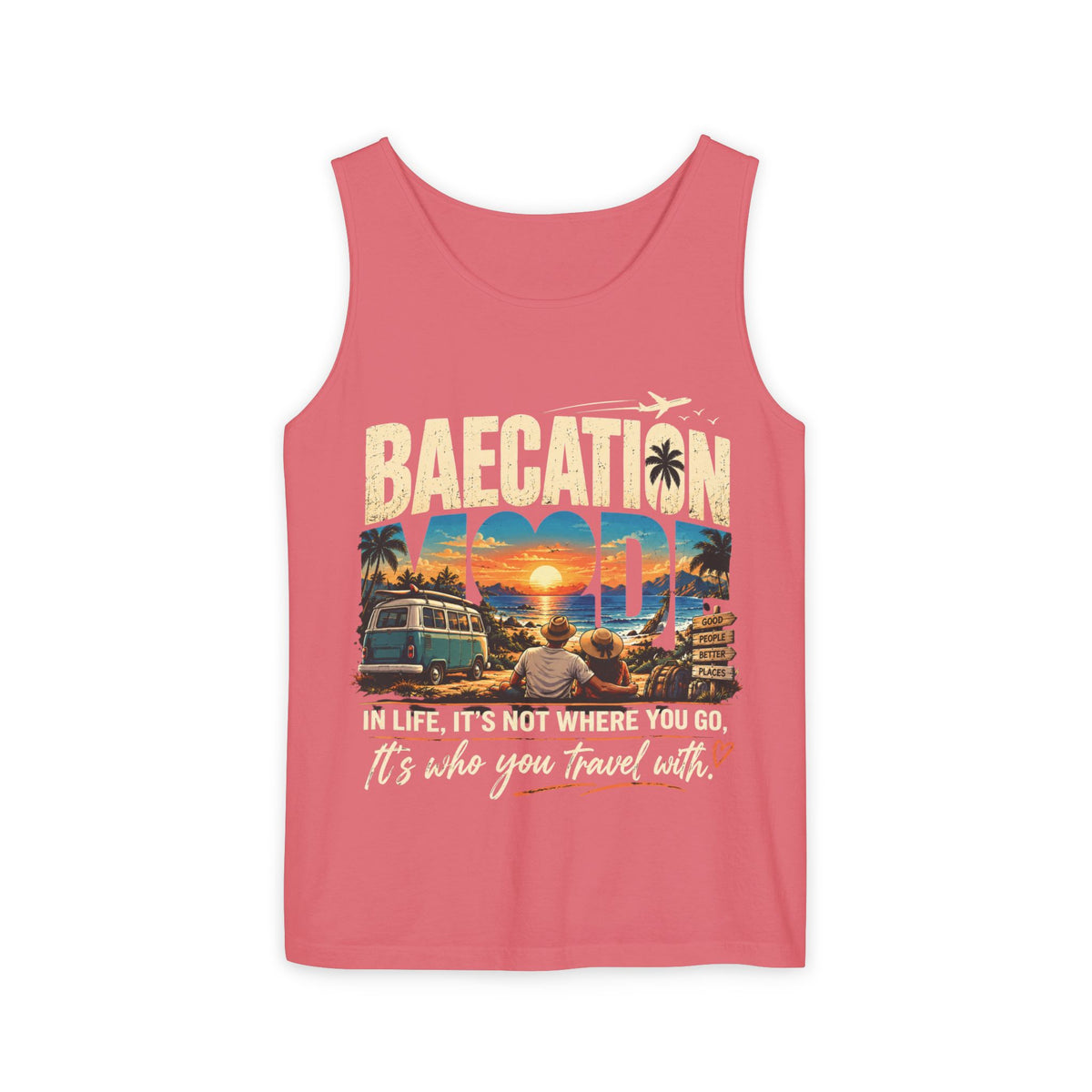 Baecation “It’s the Journey” Tropical Vacation Tank Top