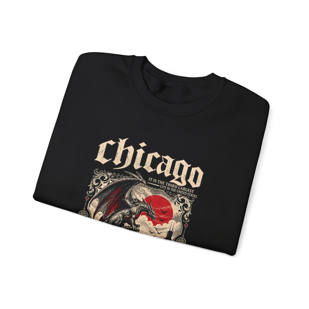 Chicago Gothic Skull Crewneck Sweatshirt