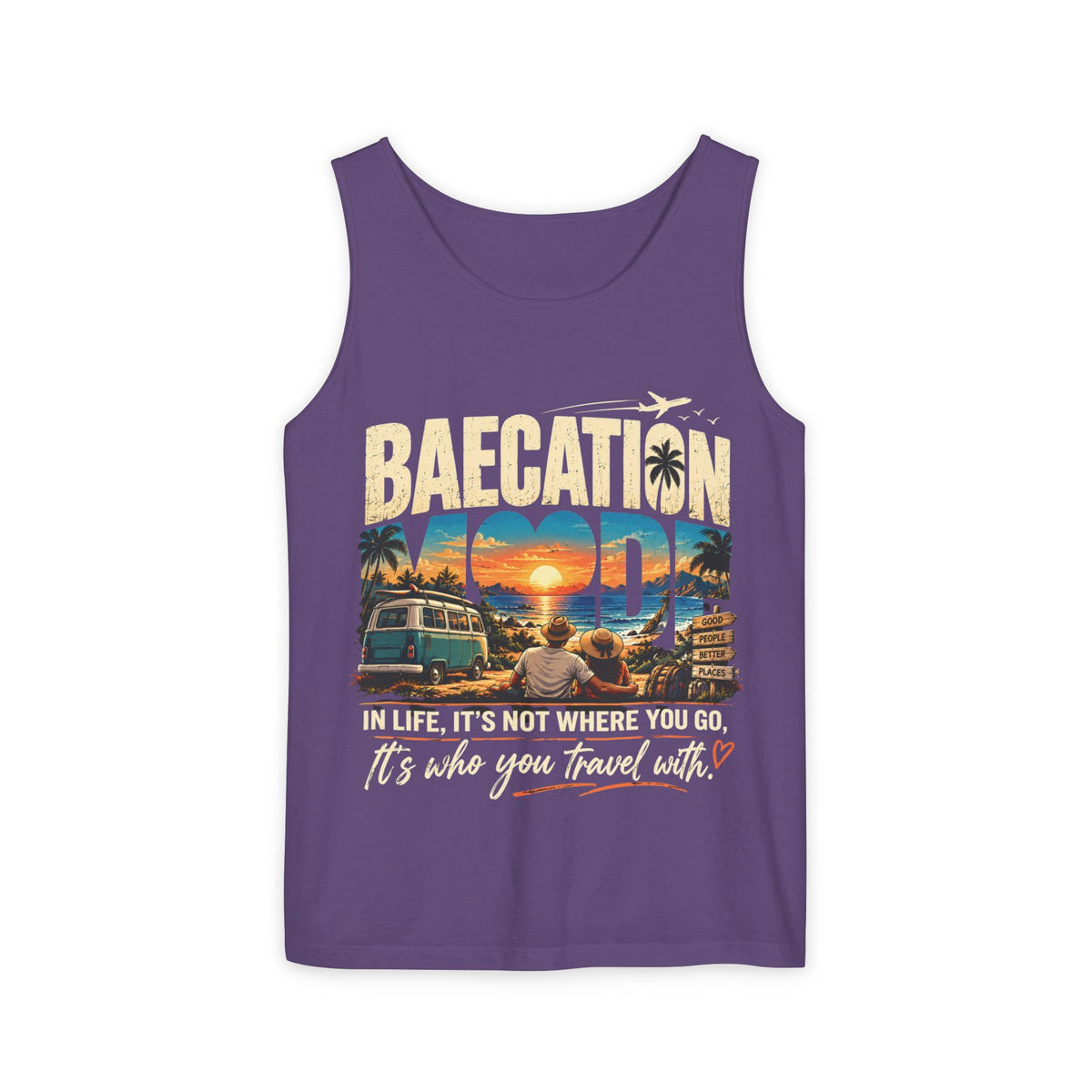 Baecation “It’s the Journey” Tropical Vacation Tank Top