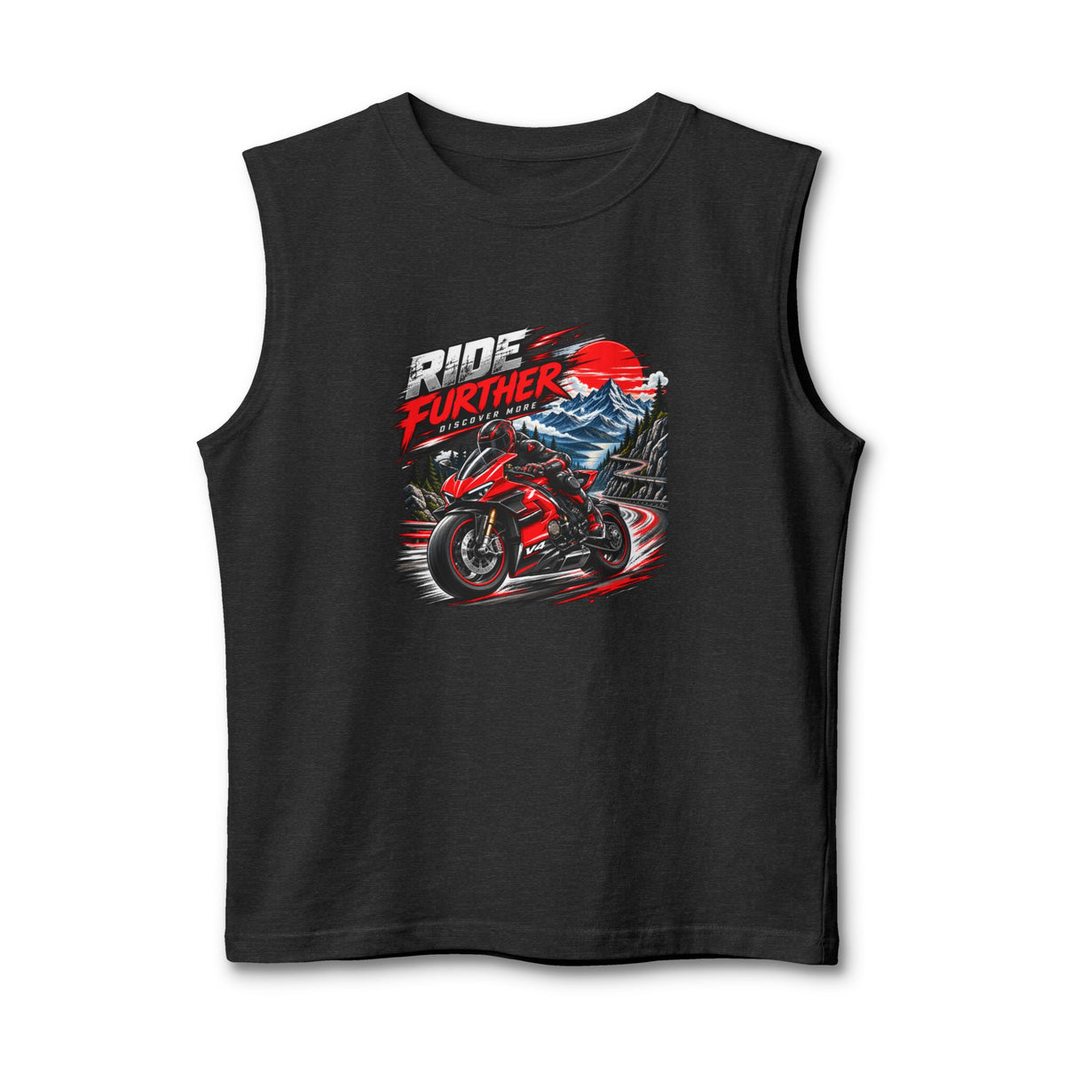 Ride Further Motorcycle Muscle Tank