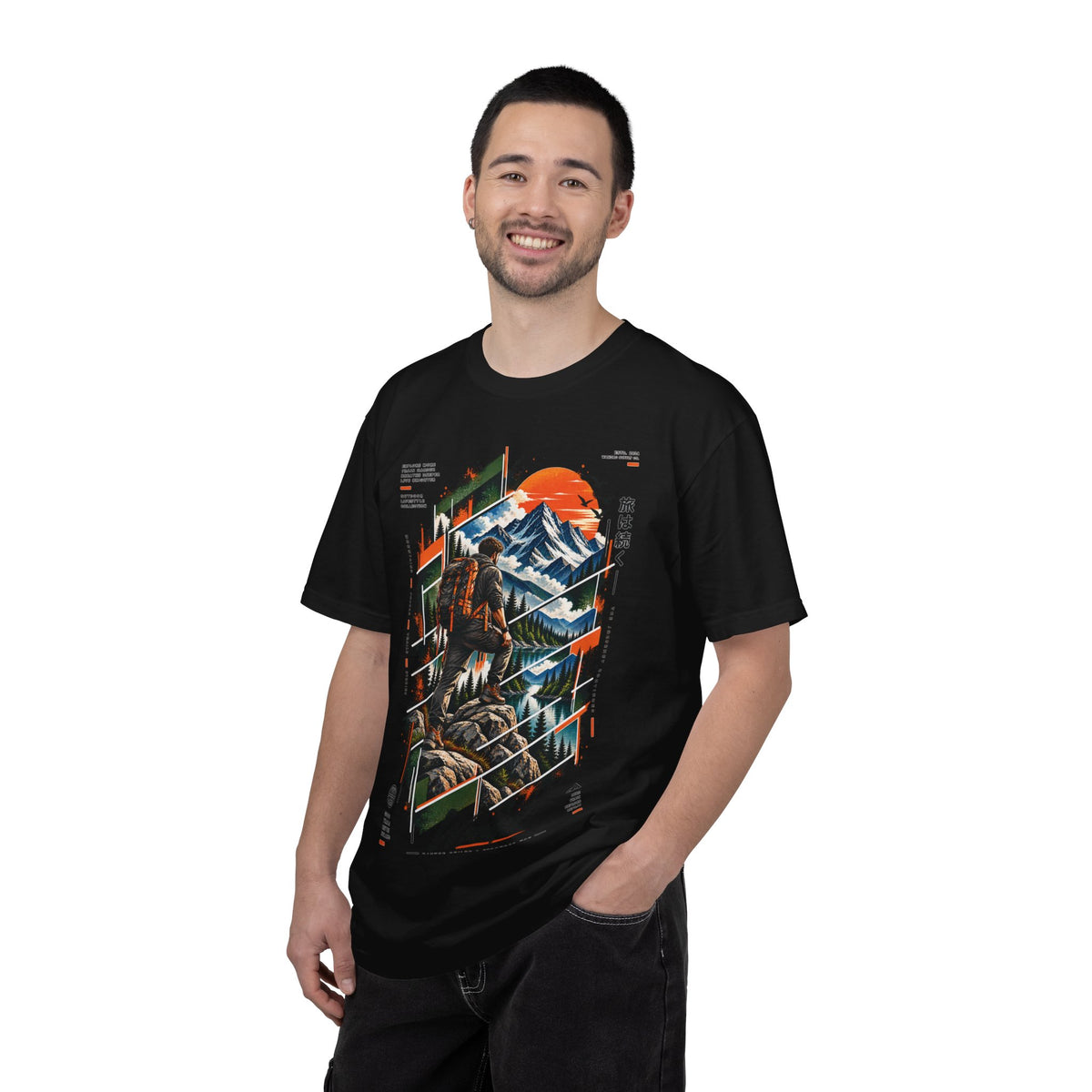 Wanderer Mountain Adventure Graphic T-Shirt