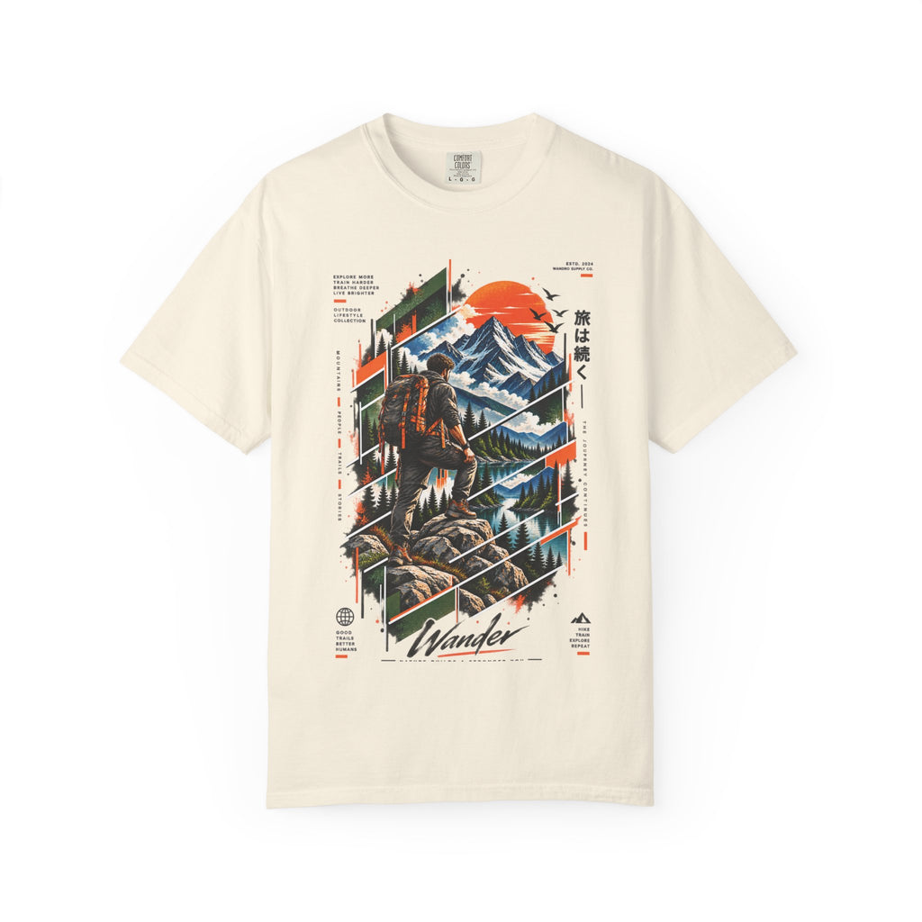 Wanderer Mountain Adventure Graphic T-Shirt