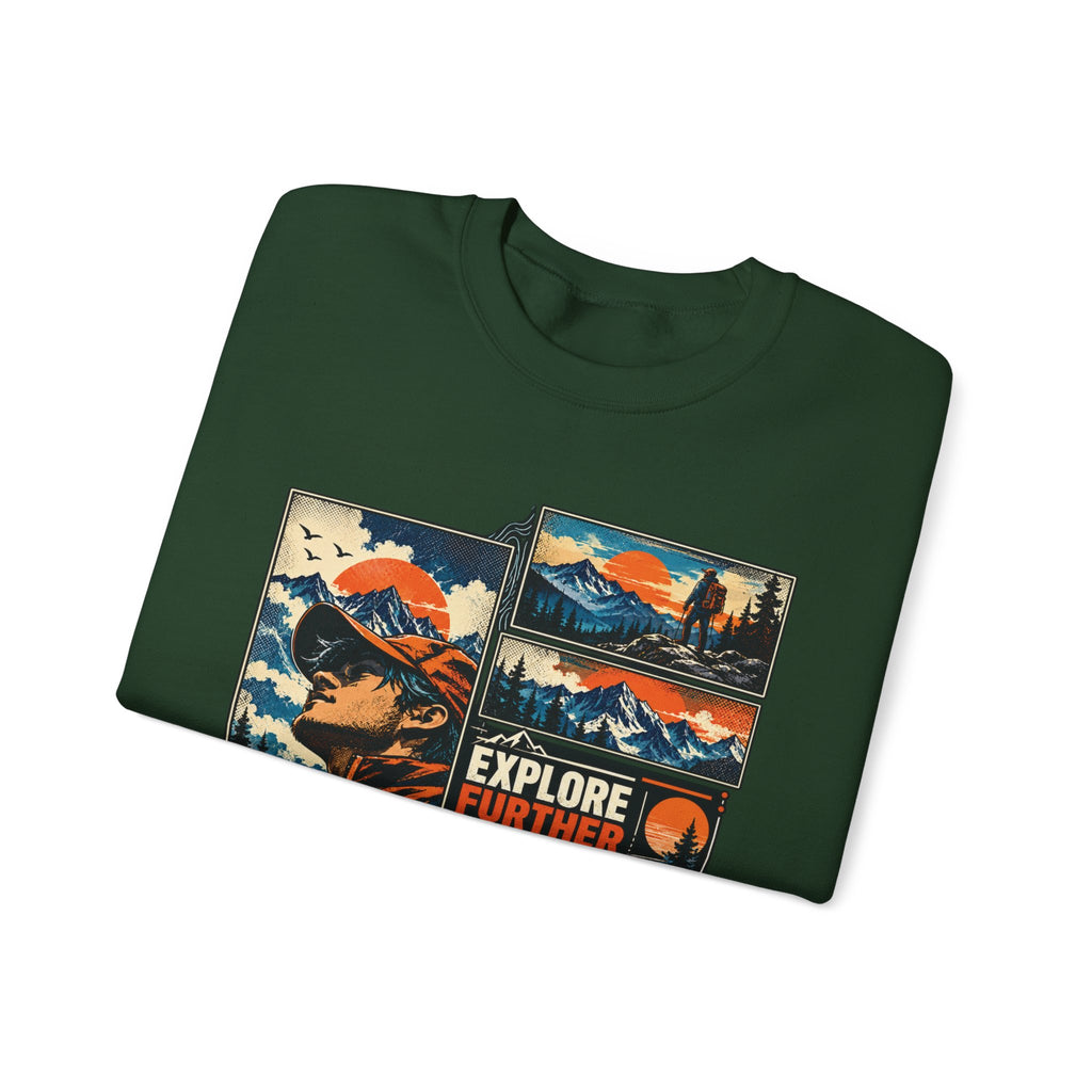 Explore Further Live Deeper Mountain Adventure Sweatshirt