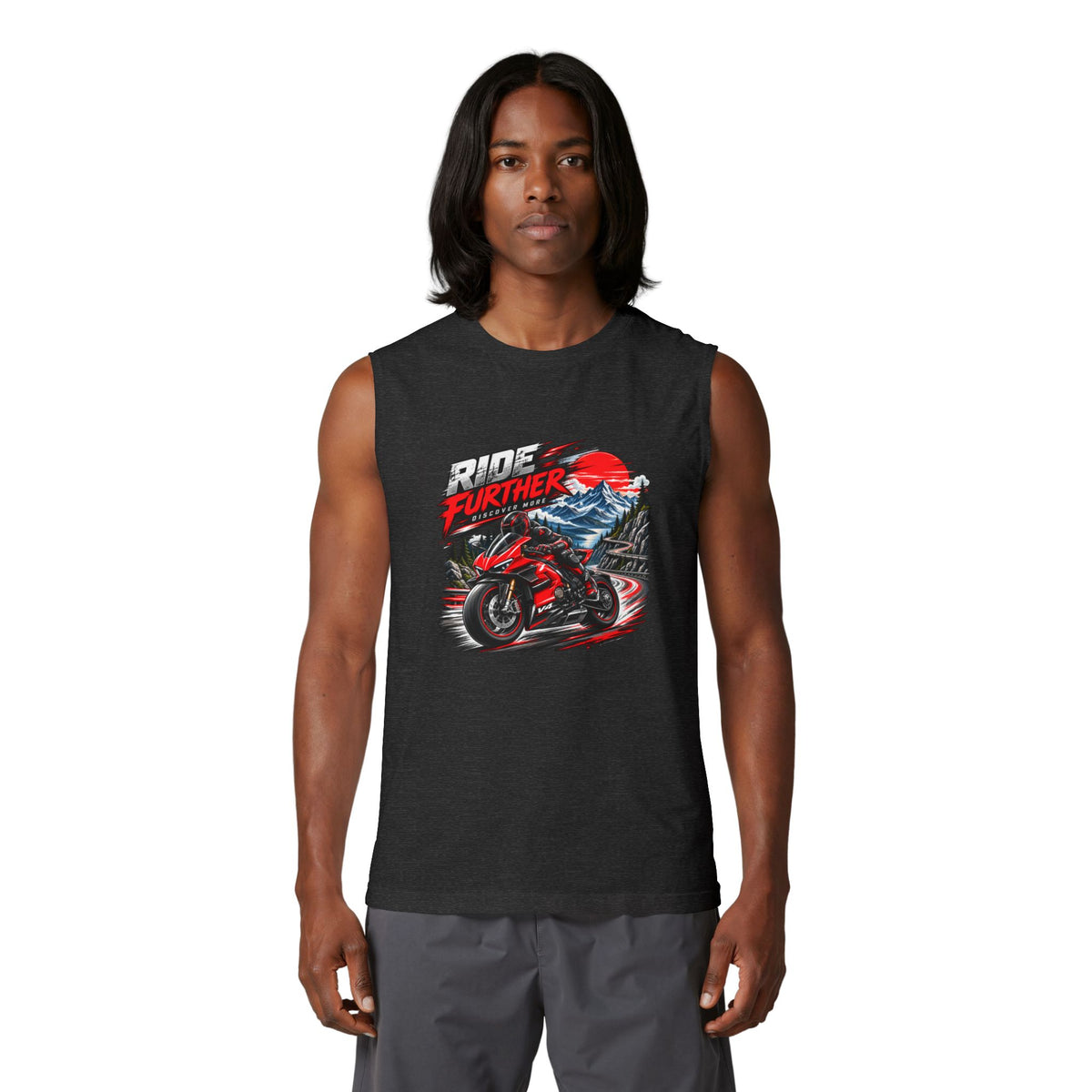 Ride Further Motorcycle Muscle Tank
