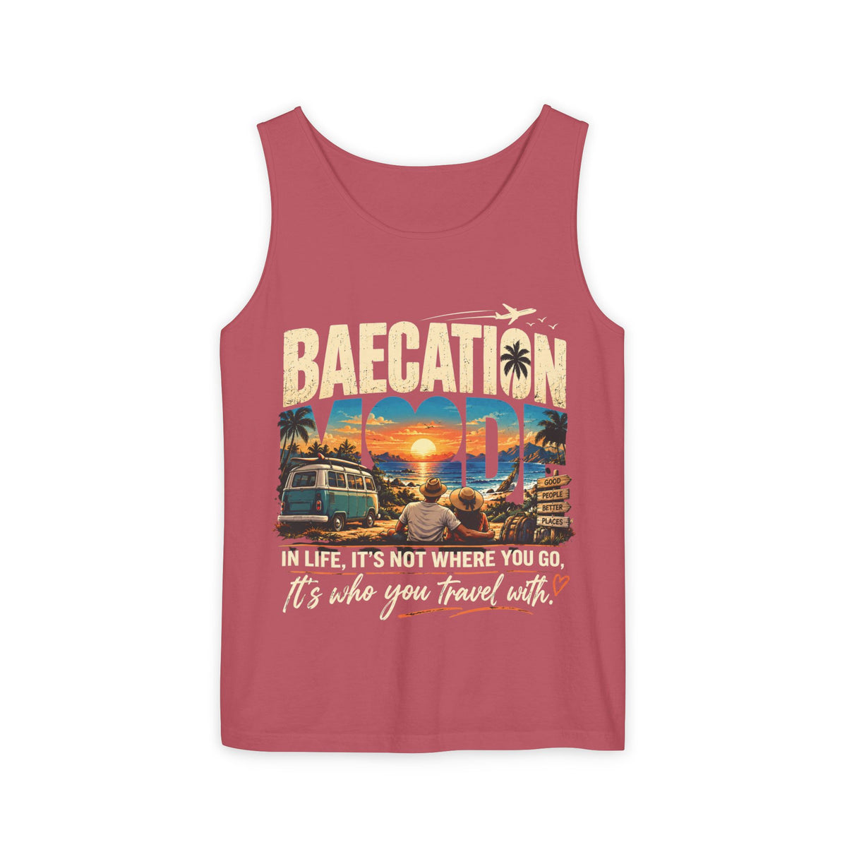Baecation “It’s the Journey” Tropical Vacation Tank Top