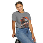 Samurai Warrior Mountain Sunset Graphic T-Shirt