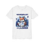 Youth Tee — Wanderlust Explorer Fox Map Travel Shirt