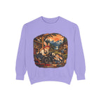 Vintage Bunny Mechanics Sweatshirt — Retro Woodland Motorcycle Crewneck