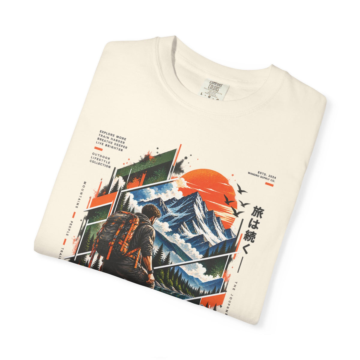 Wanderer Mountain Adventure Graphic T-Shirt
