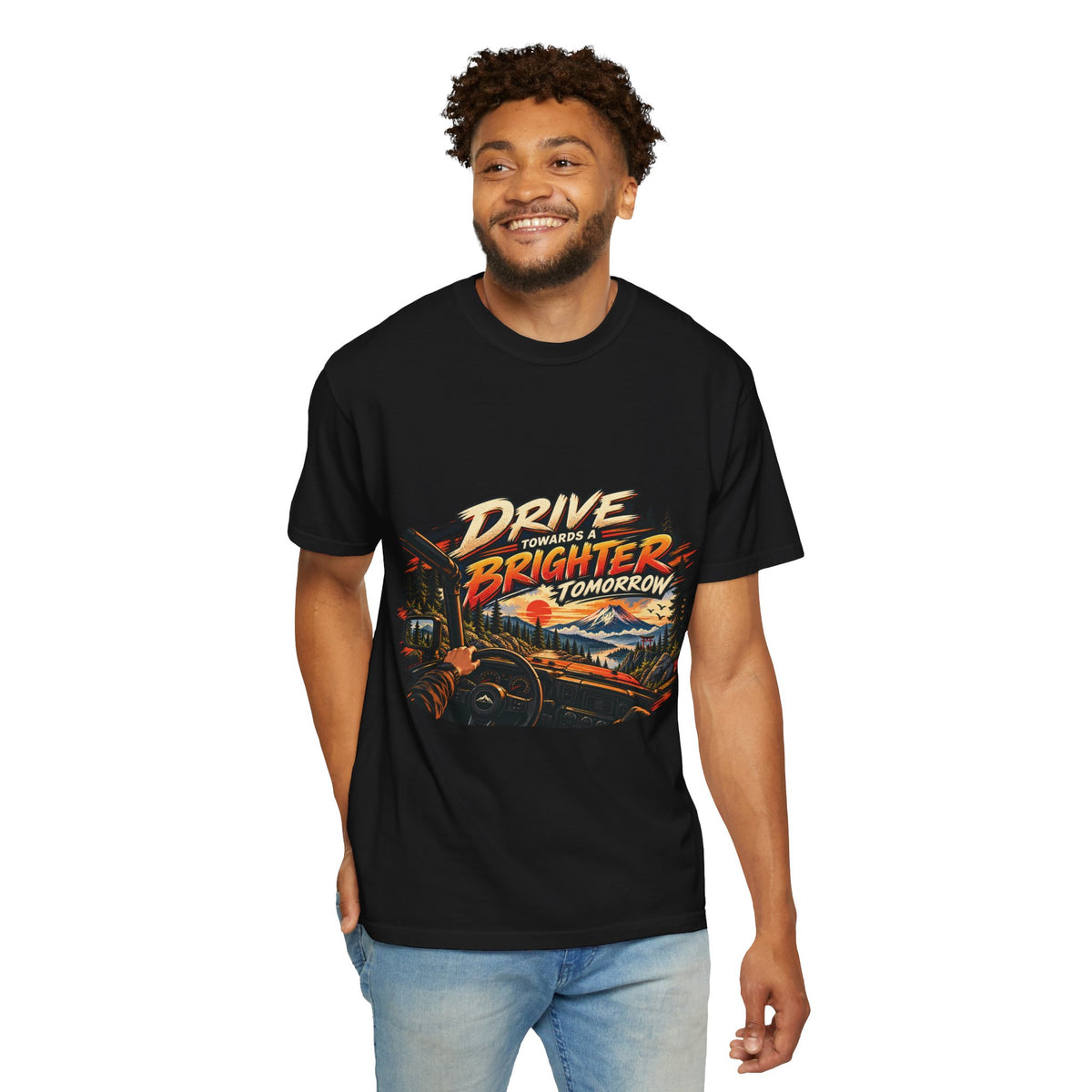 Drive Towards a Brighter Tomorrow Road Trip T-Shirt